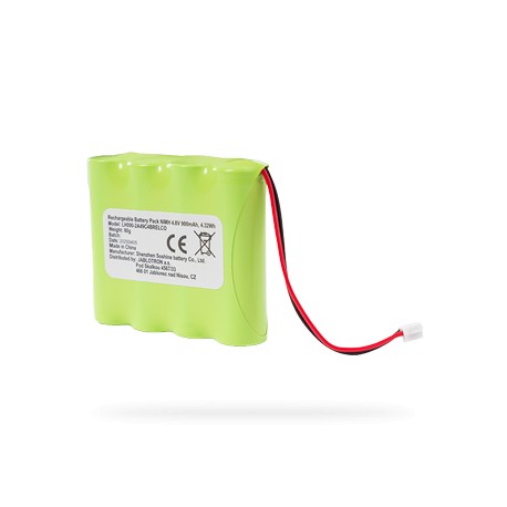 Originalni Jablotron BAT-4V8-LH1800 NiMH paket 4,8 V 1800 mAh za zamjensko i punjivo rezervno napajanje sirena.