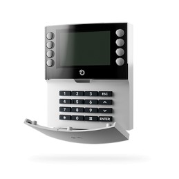 JABLOTRON JA-155E-NFC bežična četverosegmentna tipkovnica s LCD zaslonom i ugrađenim NFC čitačem za JABLOTRON 100+ i