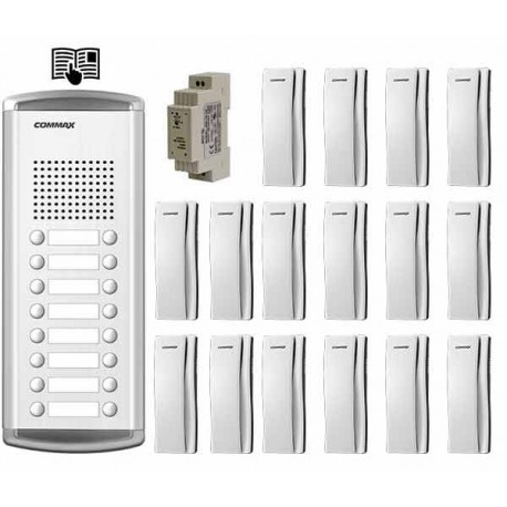 Portafonski audio komplet 16xDP-SS & DR-16AM